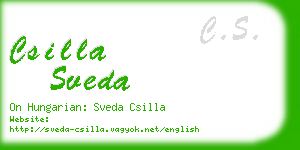 csilla sveda business card